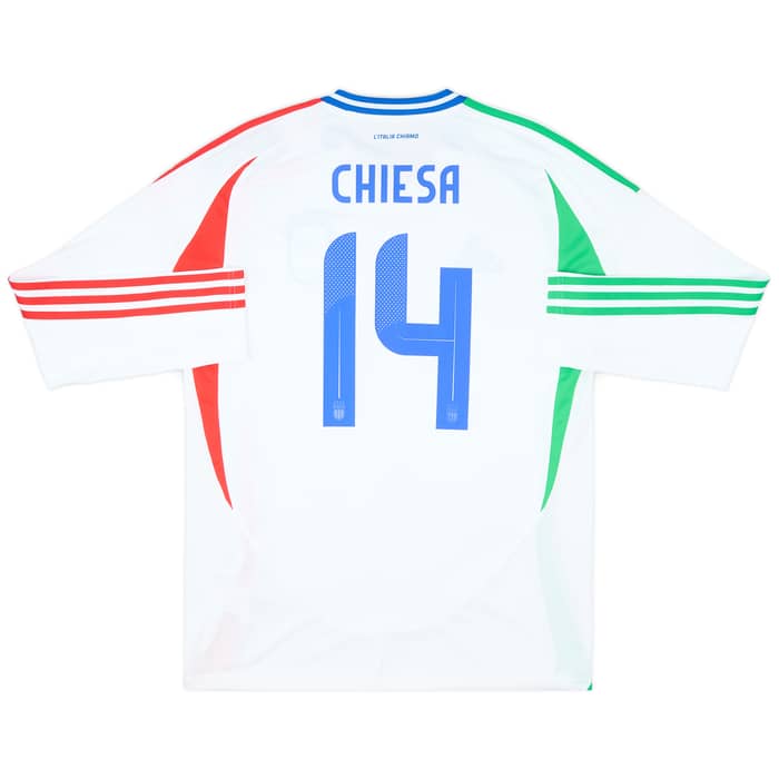 2024-25 Italy Away L/S Shirt Chiesa #14