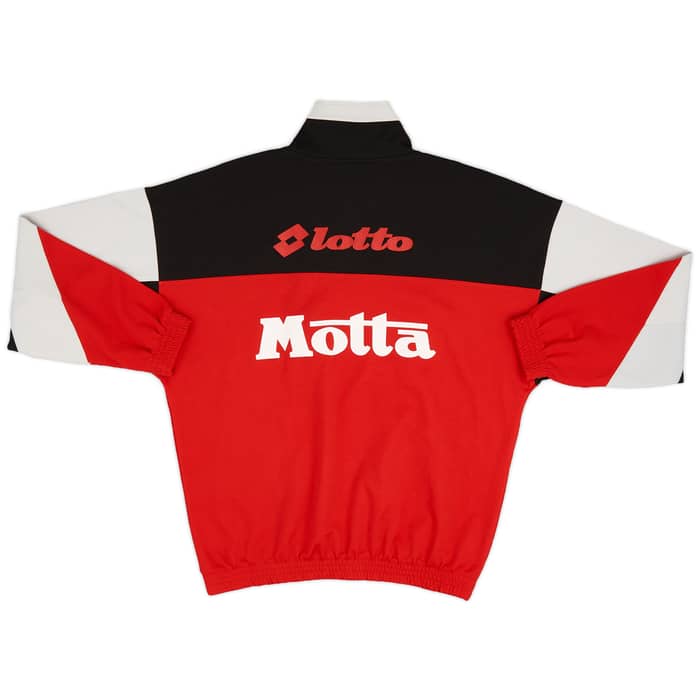 1993-94 AC Milan Lotto 1/4 Zip Training Top - 9/10 - (S)