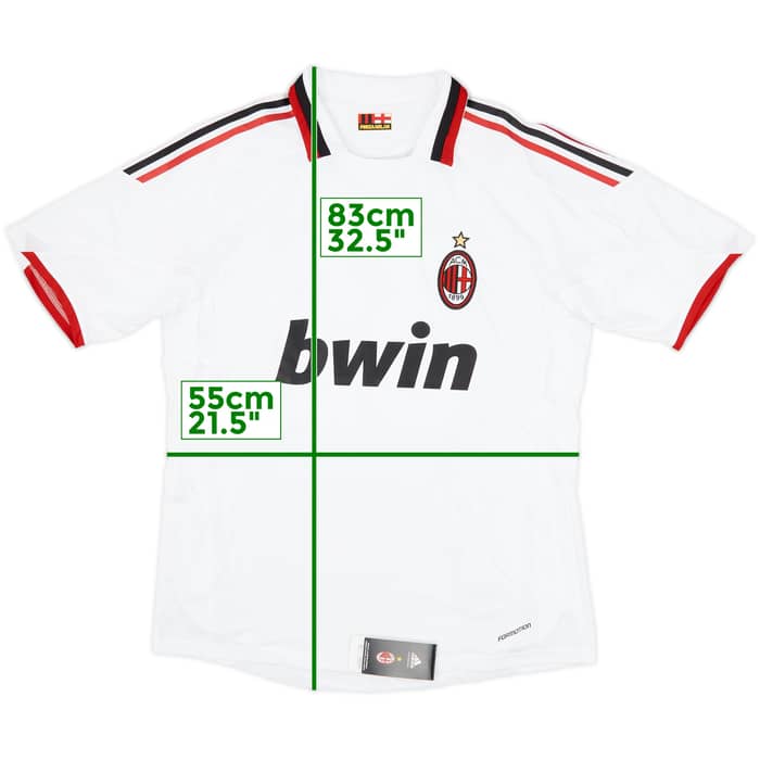 2009-10 AC Milan Player Issue Away Shirt Beckham #23 (XL)