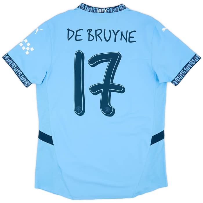 2024-25 Manchester City Authentic Home Shirt De Bruyne #17