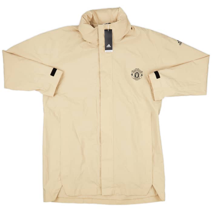 2019-20 Manchester United adidas Hooded Bench Coat (L)