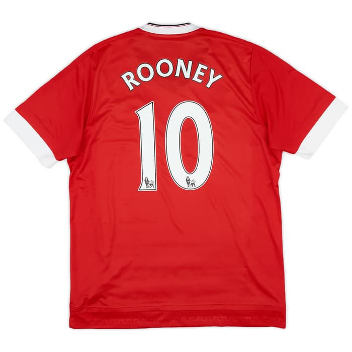 2015-16 Manchester United Home Shirt Rooney #10 - 6/10 - (L)