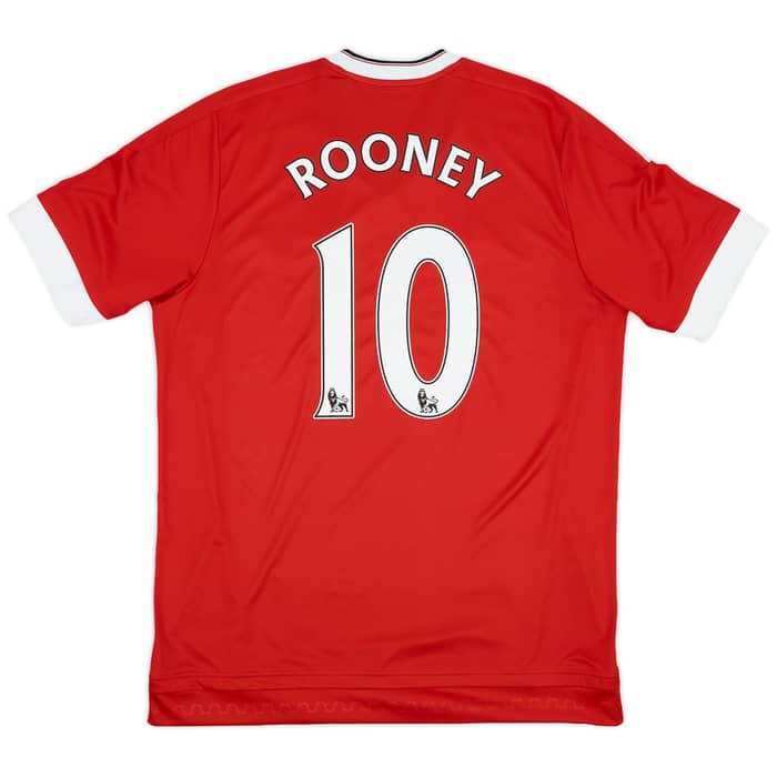 2015-16 Manchester United Home Shirt Rooney #10 - 9/10 - (L)