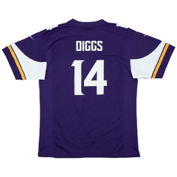 2015-19 Minnesota Vikings Diggs #14 Nike Game Home Jersey - 7/10 - (XL.Boys)