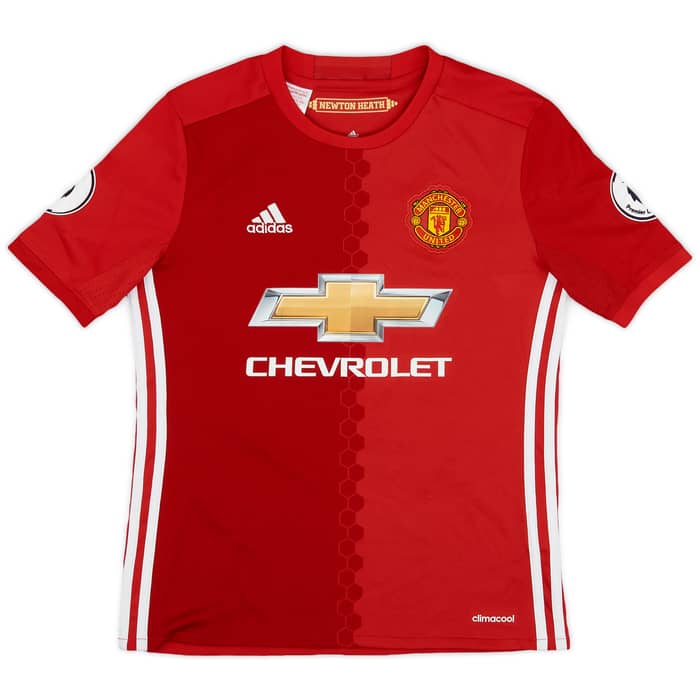 2016-17 Manchester United Home Shirt Ibrahimovic #9 - 8/10 - (M.Boys)