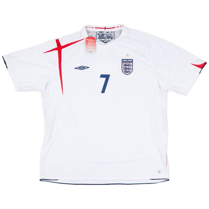 2005-07 England Home Shirt Beckham #7 (3XL)