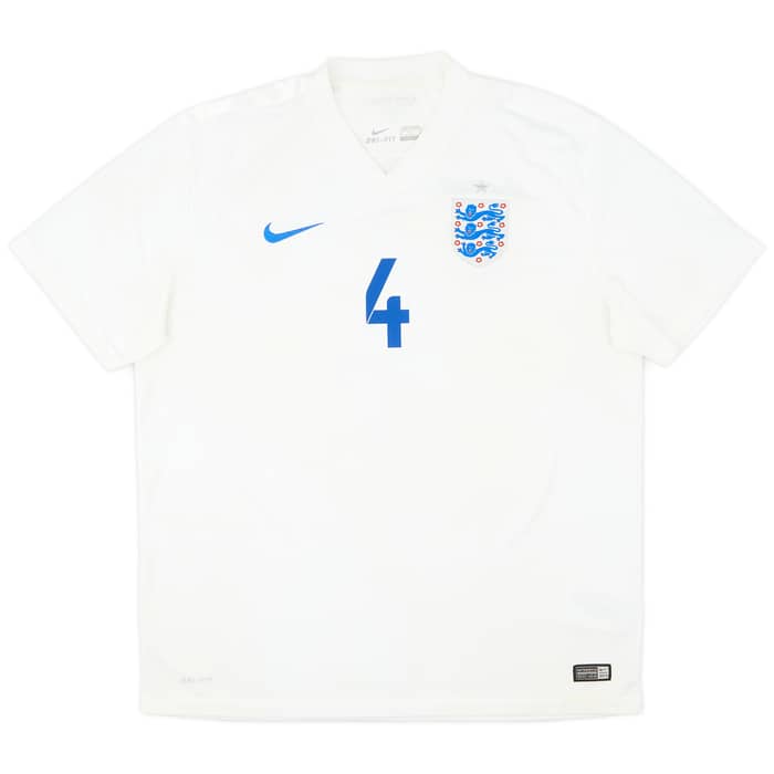 2014-15 England Home Shirt Gerrard #4 - 8/10 - (XL)