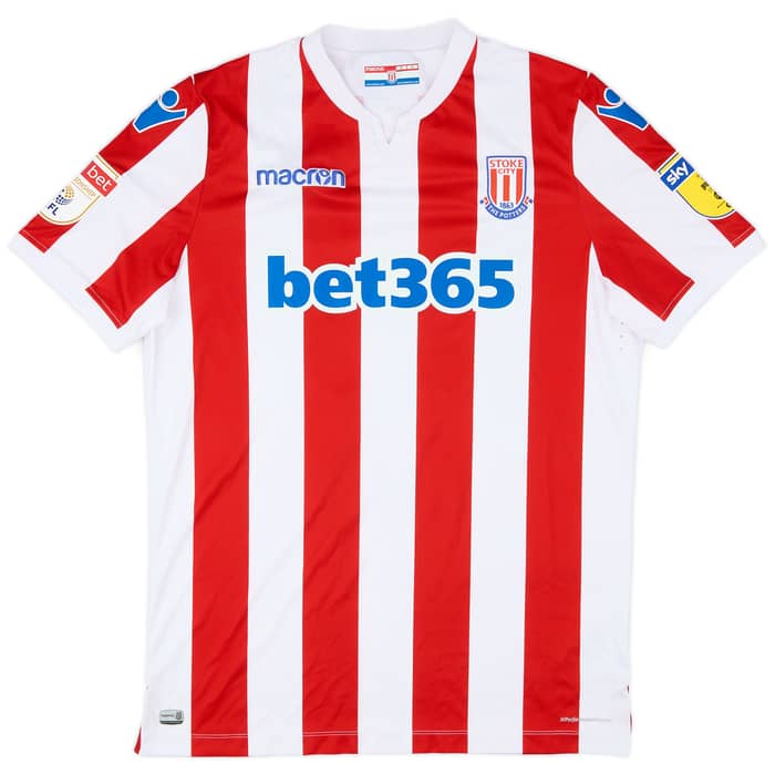 2018-19 Stoke City Match Issue Home Shirt Williams #5