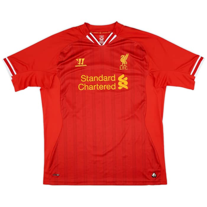 2013-14 Liverpool Home Shirt Gerrard #8 - 9/10 - (3XL)