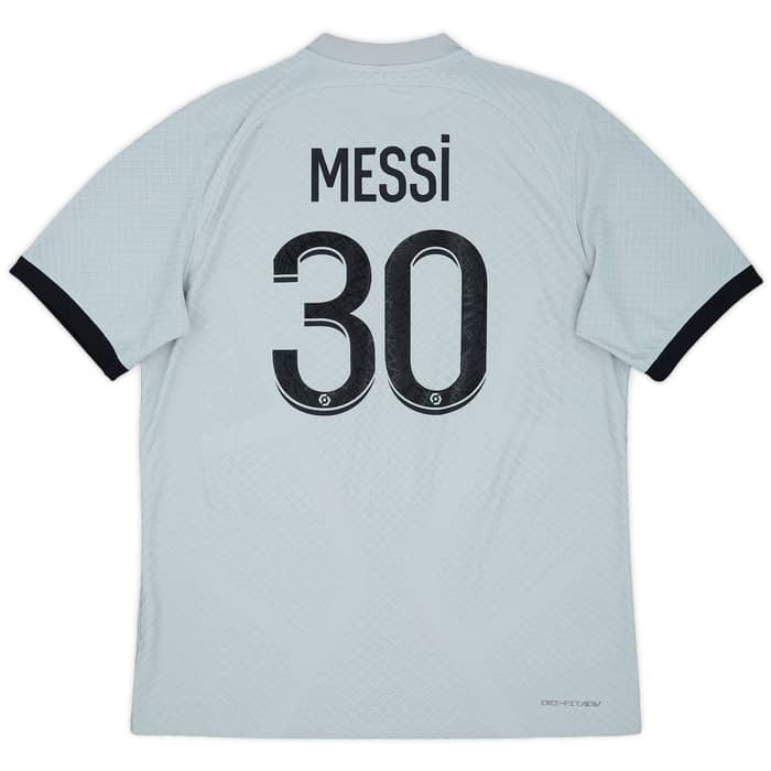 2022-23 Paris Saint-Germain Authentic Away Shirt Messi #30 - 8/10 - (L)