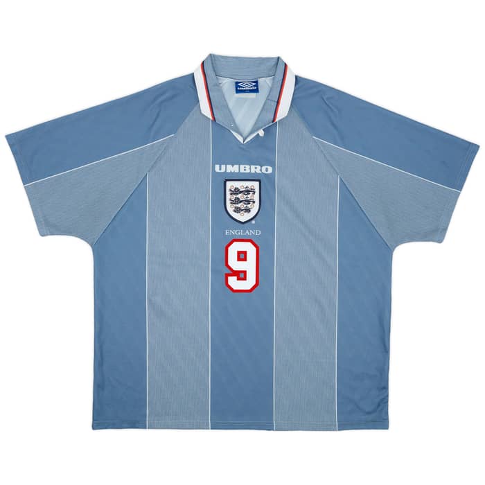 1996-97 England Away Shirt Shearer #9 - 8/10 - (XXL)
