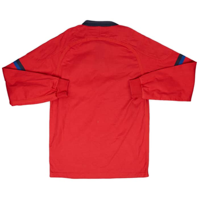 2000-01 Barcelona Nike Polo L/S Shirt - 9/10 - (L)