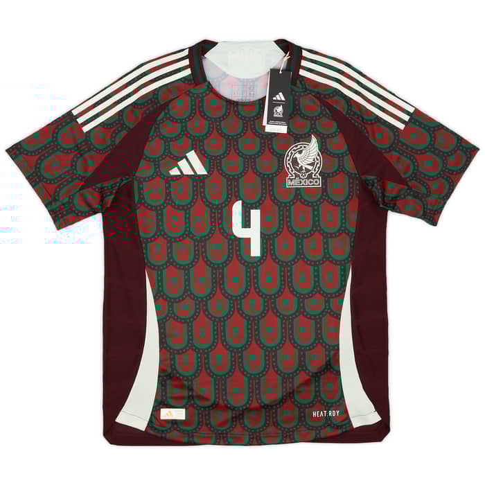 2024-25 Mexico Authentic Home Shirt E.Alvarez #4