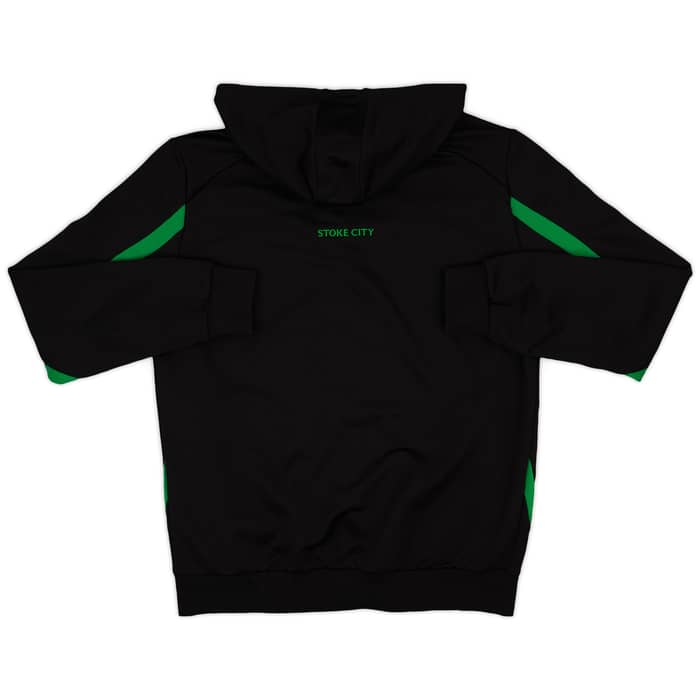 2021-22 Stoke City Macron Hooded Track Jacket - 8/10 - (L)