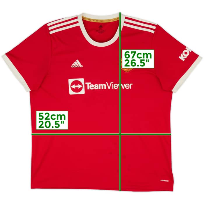 2021-22 Manchester United Home Shirt Ronaldo #7 - 6/10 - (XXL)