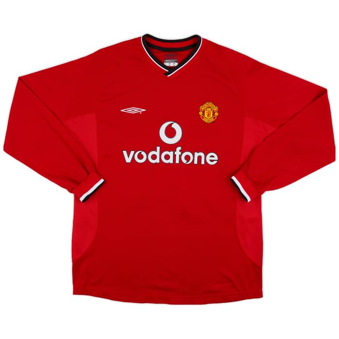 2000-02 Manchester United Home L/S Shirt V.Nistelrooy #10 - 9/10 - (L)