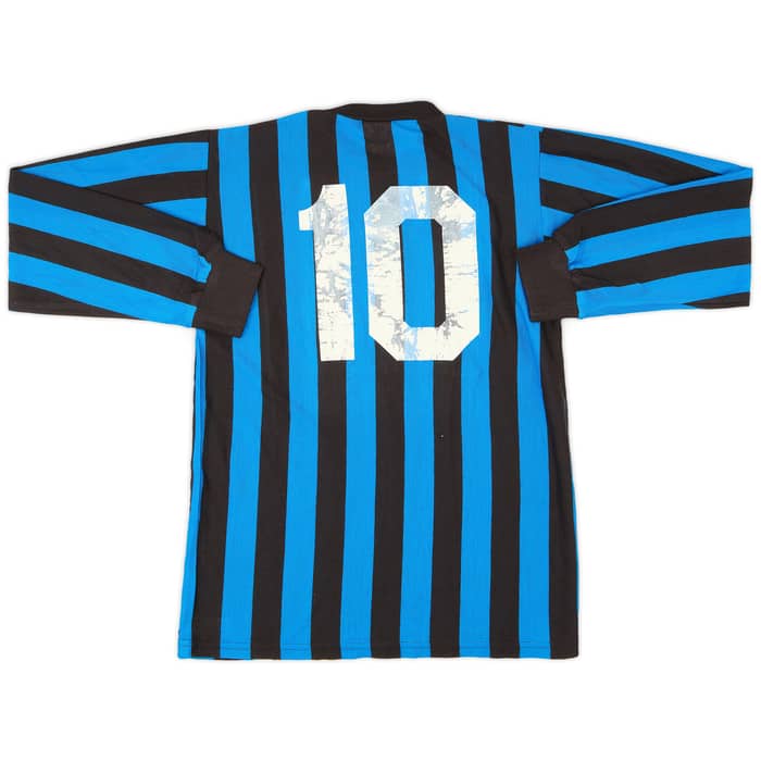 1986-88 Inter Milan Home L/S Shirt #10 - 5/10 - (L.Boys)
