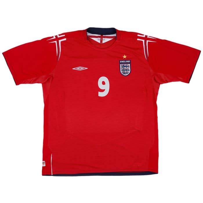 2004-06 England Away Shirt Rooney #9 - 8/10 - (XL)
