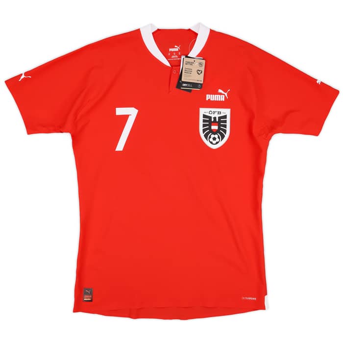 2022-23 Austria Player Issue Home Shirt Arnautovic #7