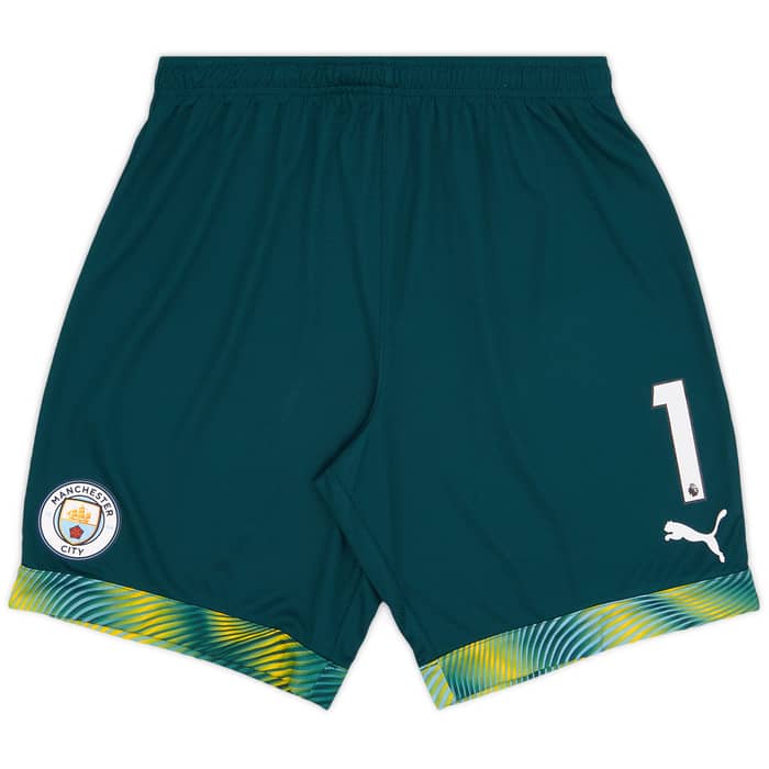 2019-20 Manchester City Player Issue GK Home Shorts # - 7/10 - (L)
