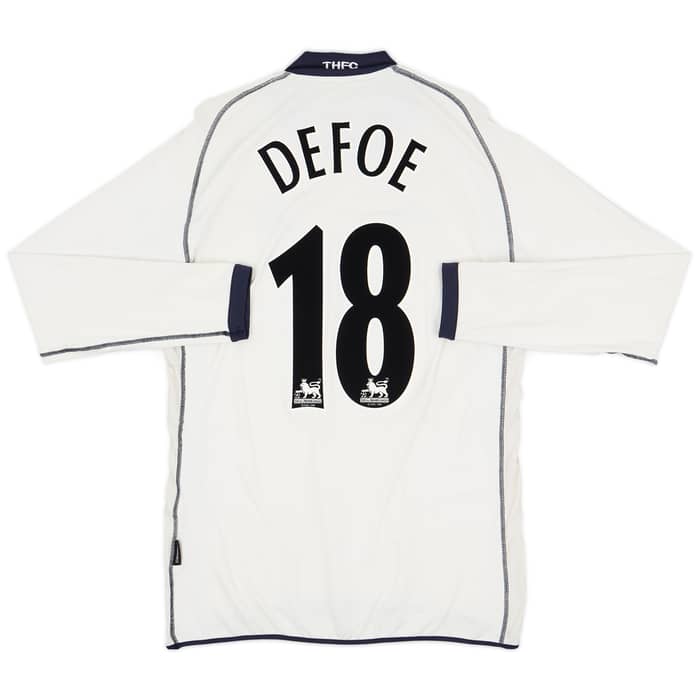 2002-04 Tottenham Home L/S Shirt Defoe #18 - 6/10 - (L)