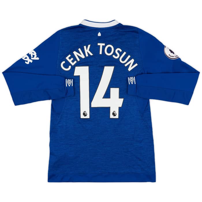 2018-19 Everton Home L/S Shirt Cenk Tosun #14 - 8/10 - (S)