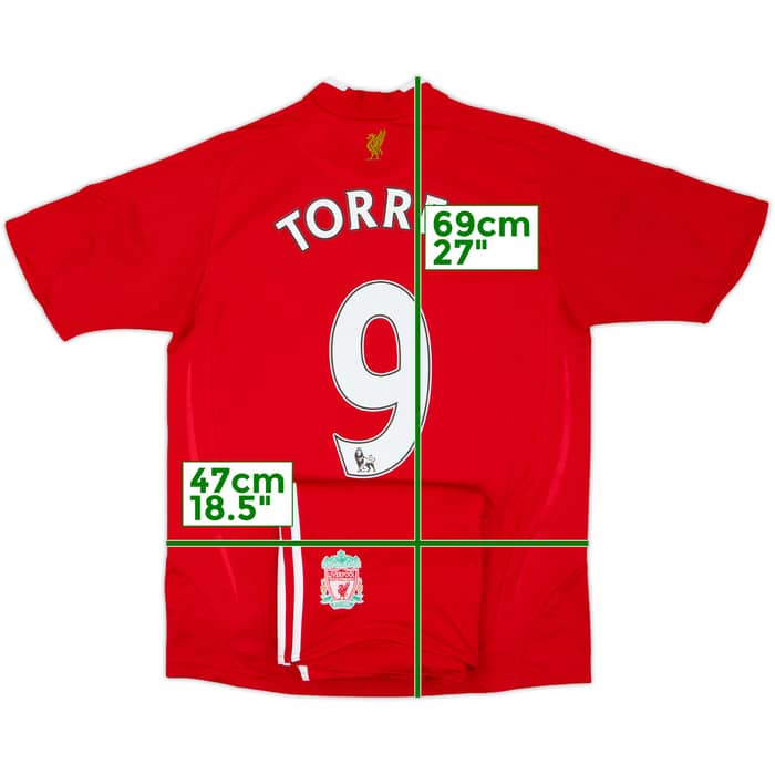2008-10 Liverpool Home Shirt & Shorts Torres #9 - 10/10 - (L.Boys)