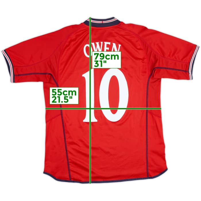 2002-04 England Away Shirt Owen #10 - 8/10 - (L)
