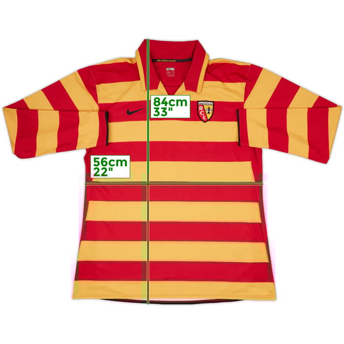 2007-08 Lens Player Issue Home L/S Shirt - 7/10 - (XXL)