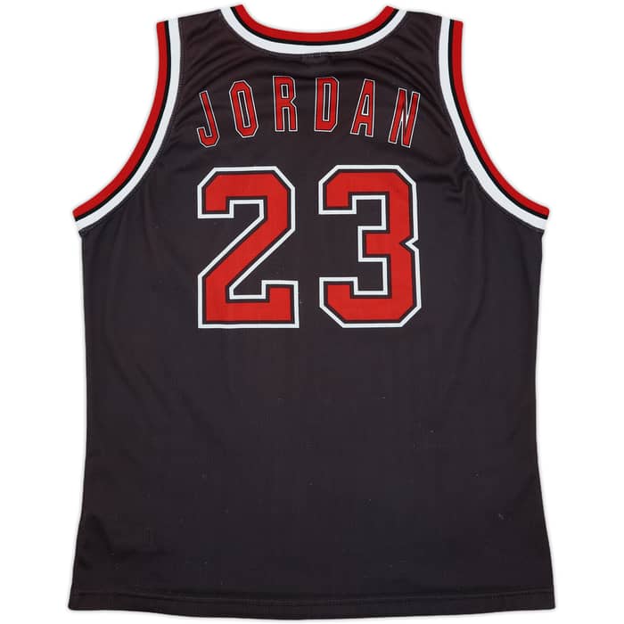 1997-98 Chicago Bulls Jordan #23 Champion Alternate Jersey - 6/10 - (L)