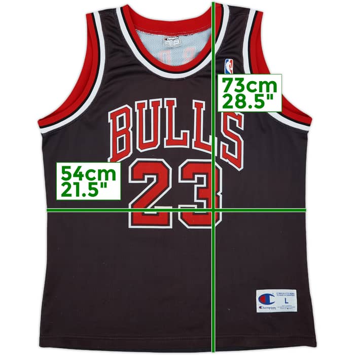 1997-98 Chicago Bulls Jordan #23 Champion Alternate Jersey - 6/10 - (L)