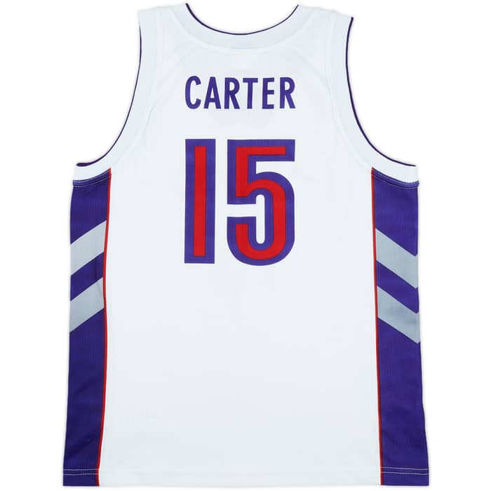 1999-04 Toronto Raptors Carter #15 Champion Home Jersey - 8/10 - (S)