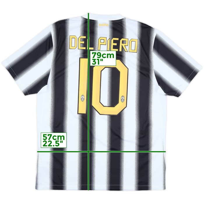 2011-12 Juventus Home Shirt Del Piero #10 - 10/10 - (L)
