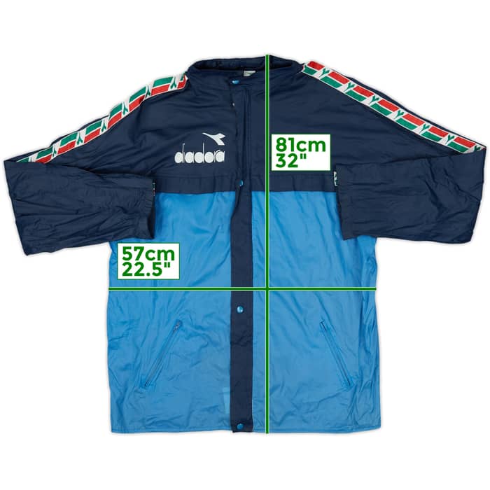 1990 Italy Diadora Hooded Rain Jacket - 8/10 - (XL)