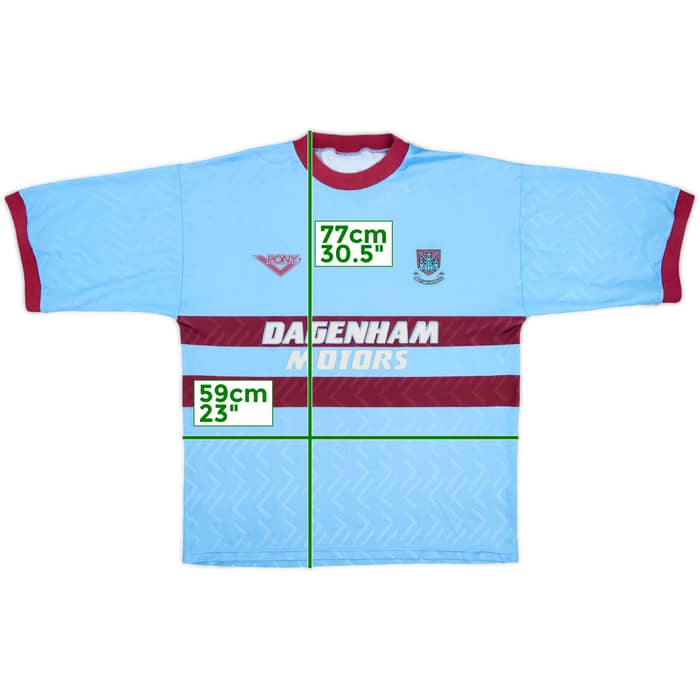 1993-95 West Ham Away Shirt - 9/10 - (XL)