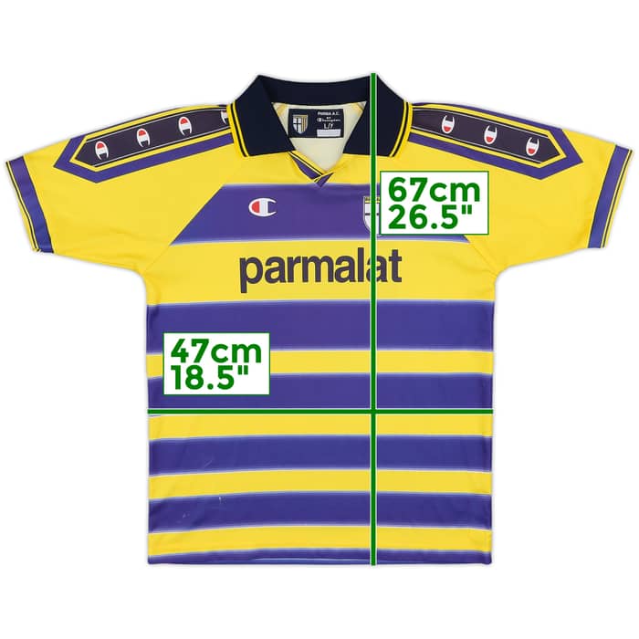 1999-00 Parma Home Shirt - 9/10 - (L.Boys)