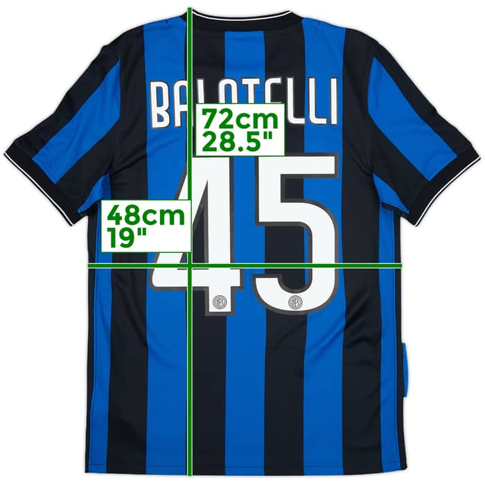 2009-10 Inter Milan Maillot Domicile Balotelli #45 - 10/10 - (S)