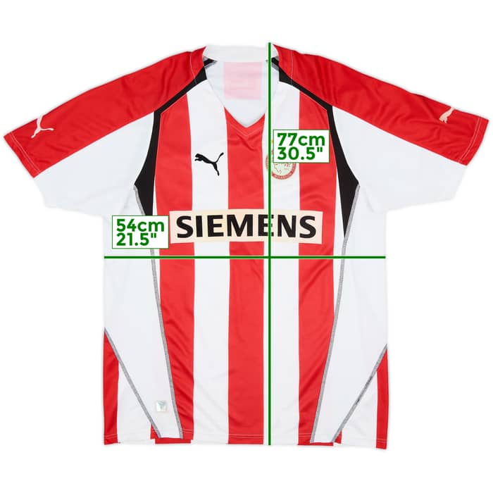 2005-06 Olympiakos Home Shirt - 8/10 - (L)