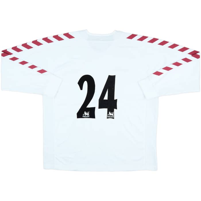 2004-05 Aston Villa Match Issue Away L/S Shirt #24