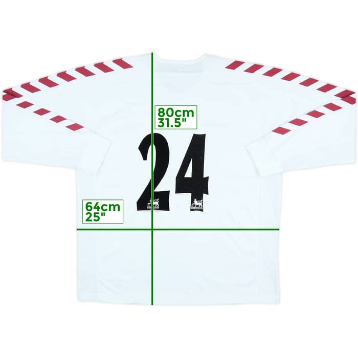 2004-05 Aston Villa Match Issue Away L/S Shirt #24