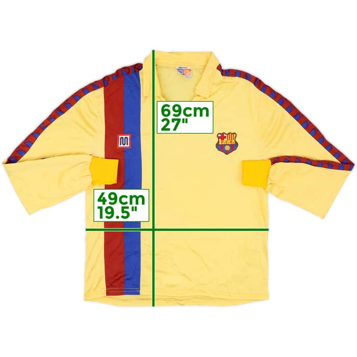1984-89 Barcelona Away L/S Shirt - 6/10 - (L)