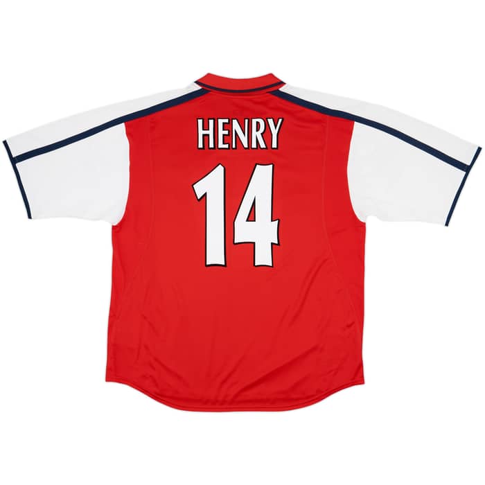 2000-02 Arsenal Home Shirt Henry #14 - 8/10 - (XL)