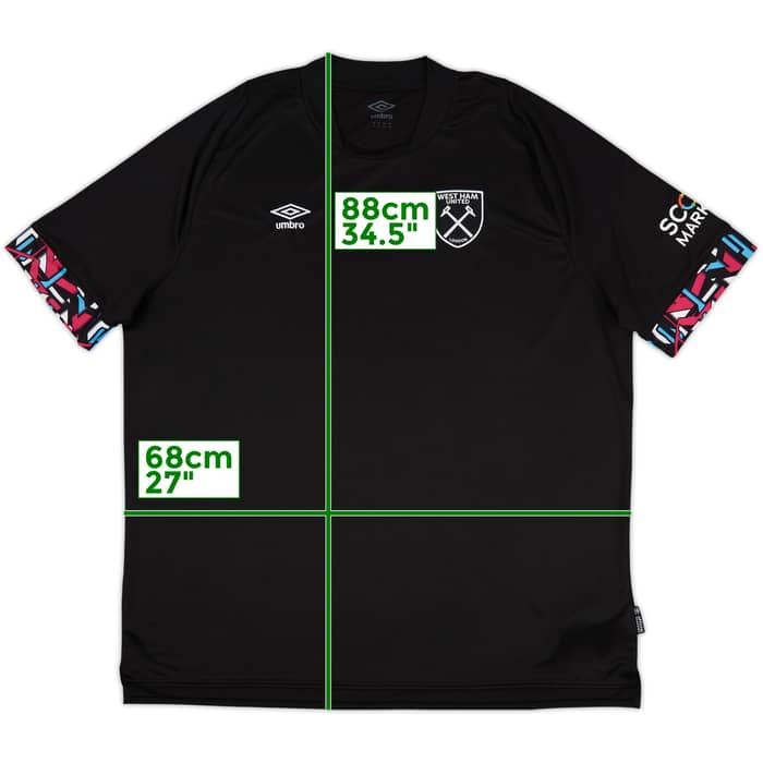 2022-23 West Ham United Away Shirt - 9/10 - (4XL)