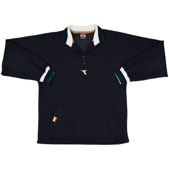 1990 Italy Diadora 1/4 Zip Fleece Top - 6/10 - (M)