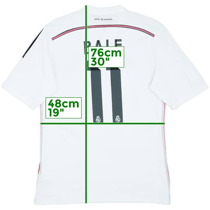 2014-15 Real Madrid Home Shirt Bale #11 - 6/10 - (M)