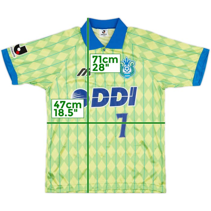 1994-95 Bellmare Hiratsuka Home Shirt #7 (Nakata) - 9/10 - (M)