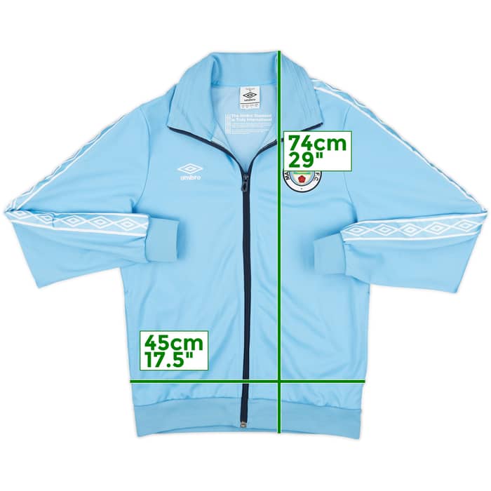 2010-11 Manchester City Umbro 'Diamond Series' Retro Style Track Jacket - 8/10 - (M)