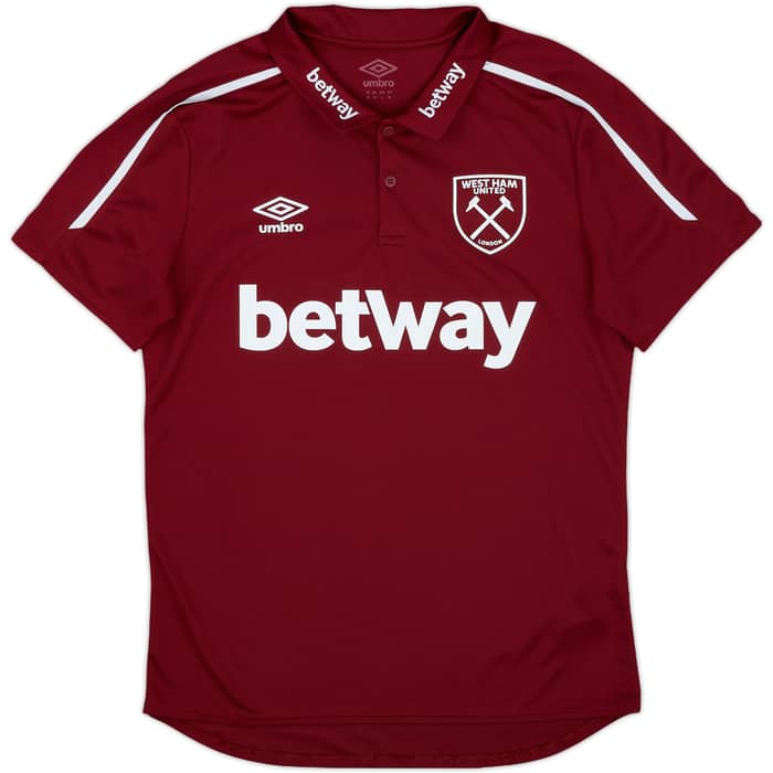 2019-20 West Ham Umbro Polo Shirt - 7/10 - (M)