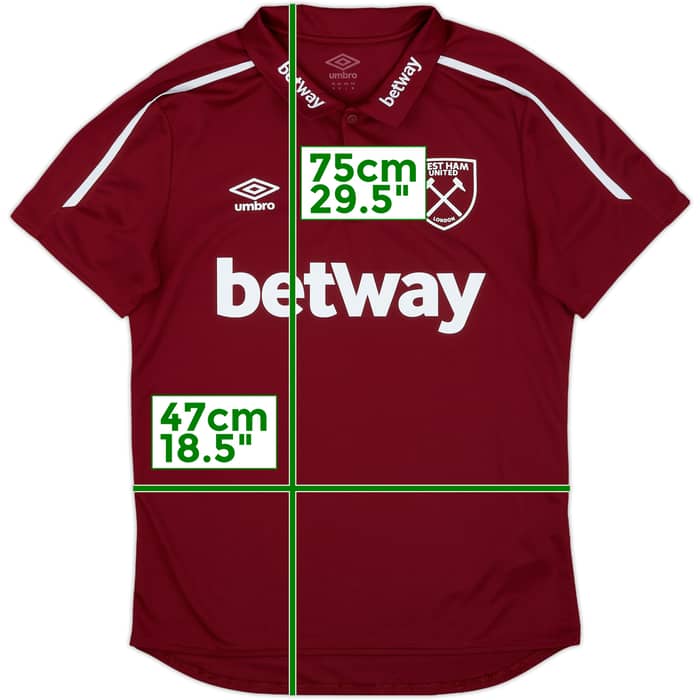 2019-20 West Ham Umbro Polo Shirt - 7/10 - (M)