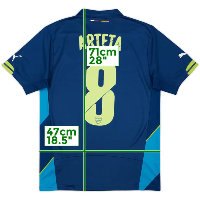 2014-15 Arsenal Third Shirt Arteta #8 - 8/10 - (S)